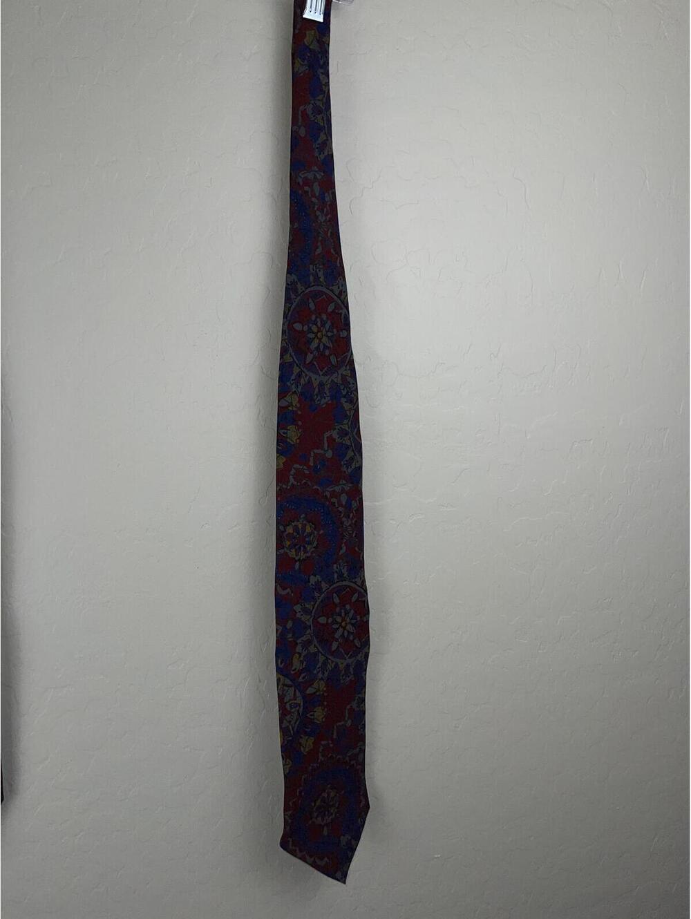 Oleg Cassini Men's Patterned Silk Tie